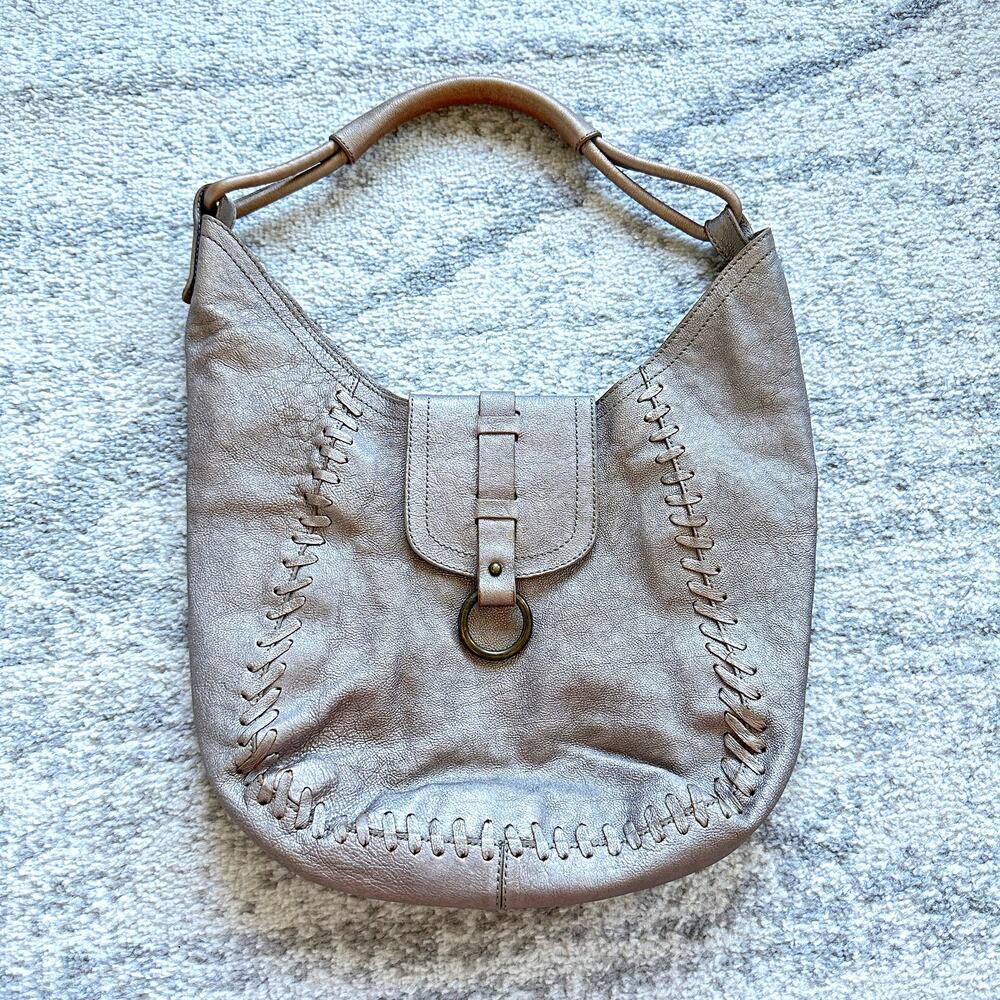 Stuart Weitzman Leather Medium Hobo Shoulder Bag